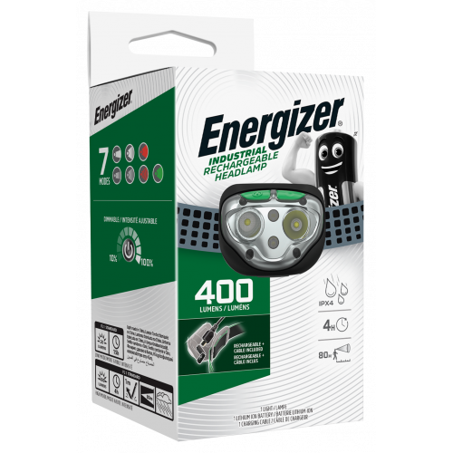 Lampe frontale industrial rechargeable Energizer pour casques
